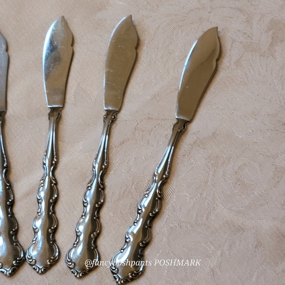 rare!8ONEIDA Mozart lot of 8 butter knives stainless steel luxury high quality - Picture 8 of 14